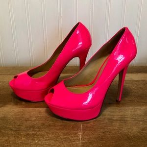 Aldo Neon Pink Heels